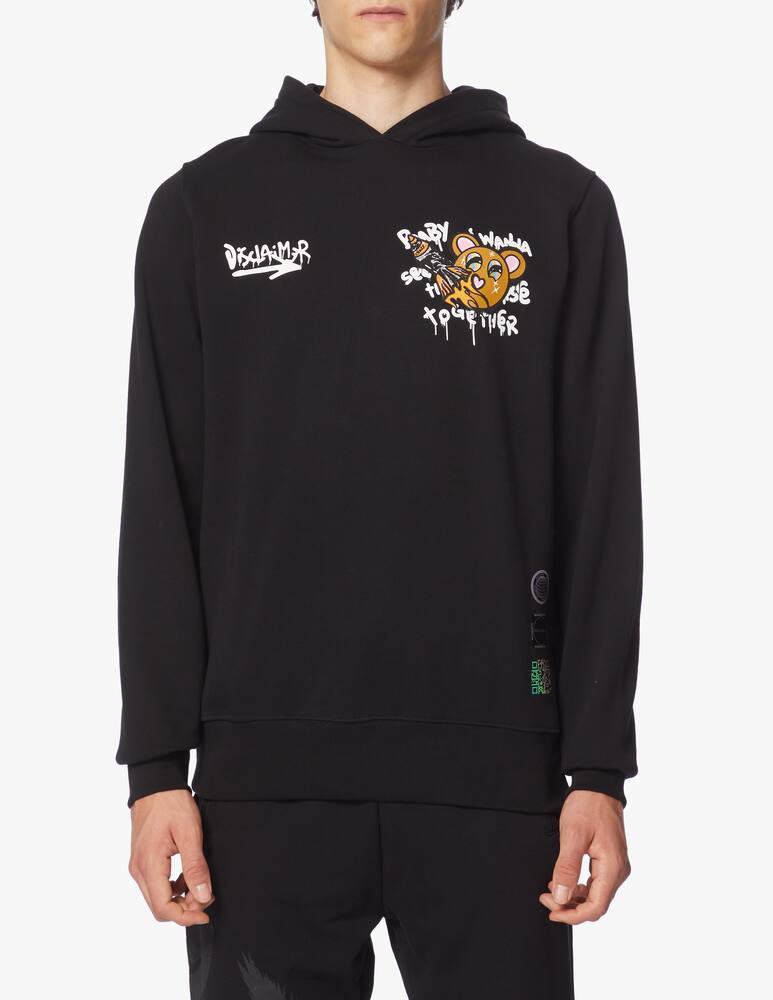 rinascente Disclaimer Felpa con cappuccio e stampa