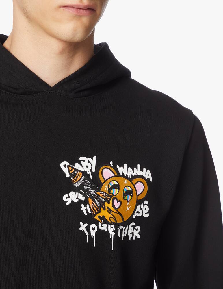 rinascente Disclaimer Felpa con cappuccio e stampa