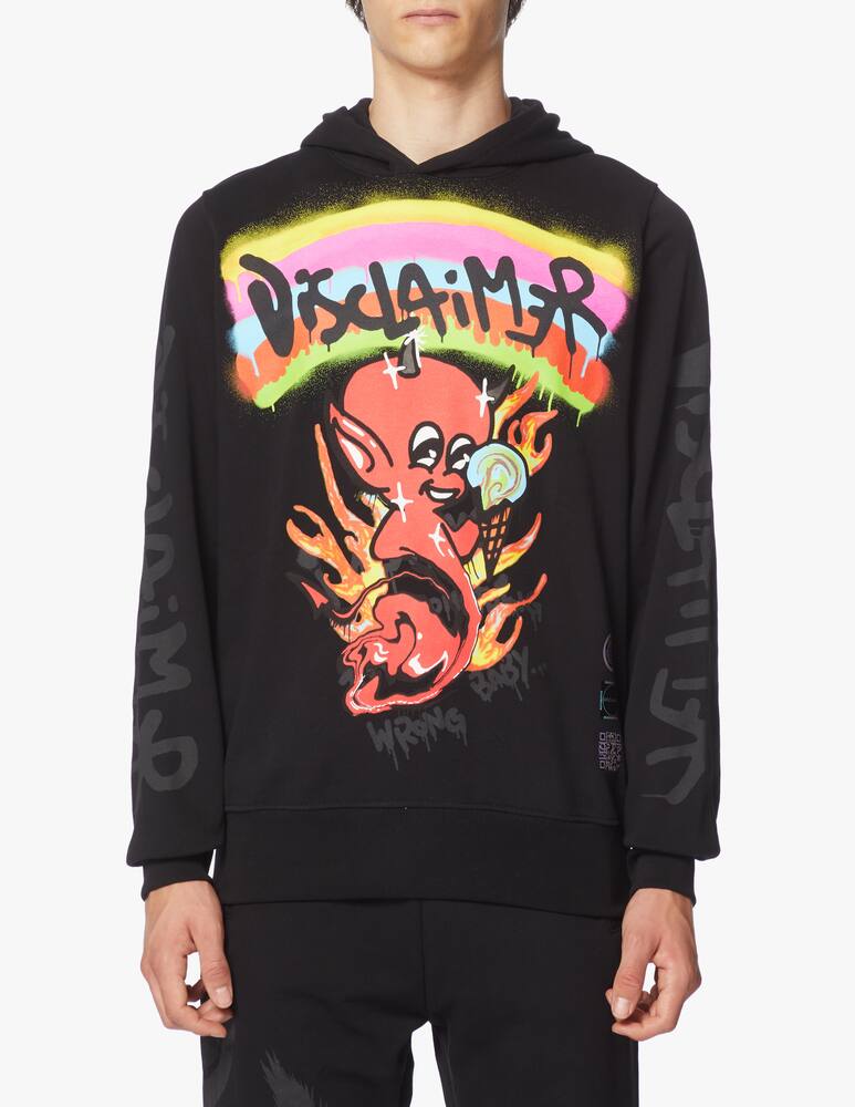 rinascente Disclaimer Printed hoodie