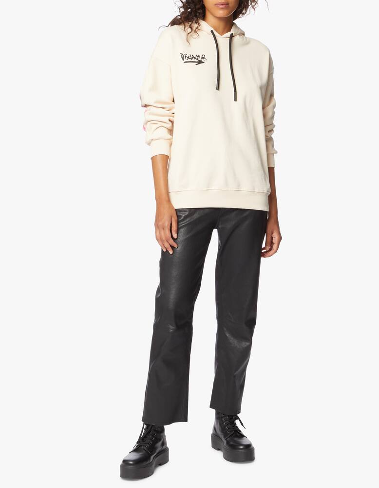 rinascente Disclaimer Cotton sweatshirt with writings on the back