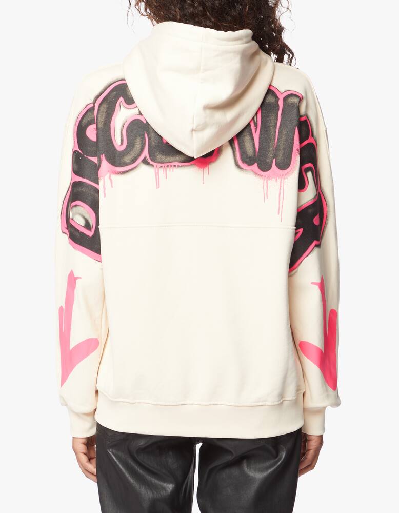 rinascente Disclaimer Cotton sweatshirt with writings on the back