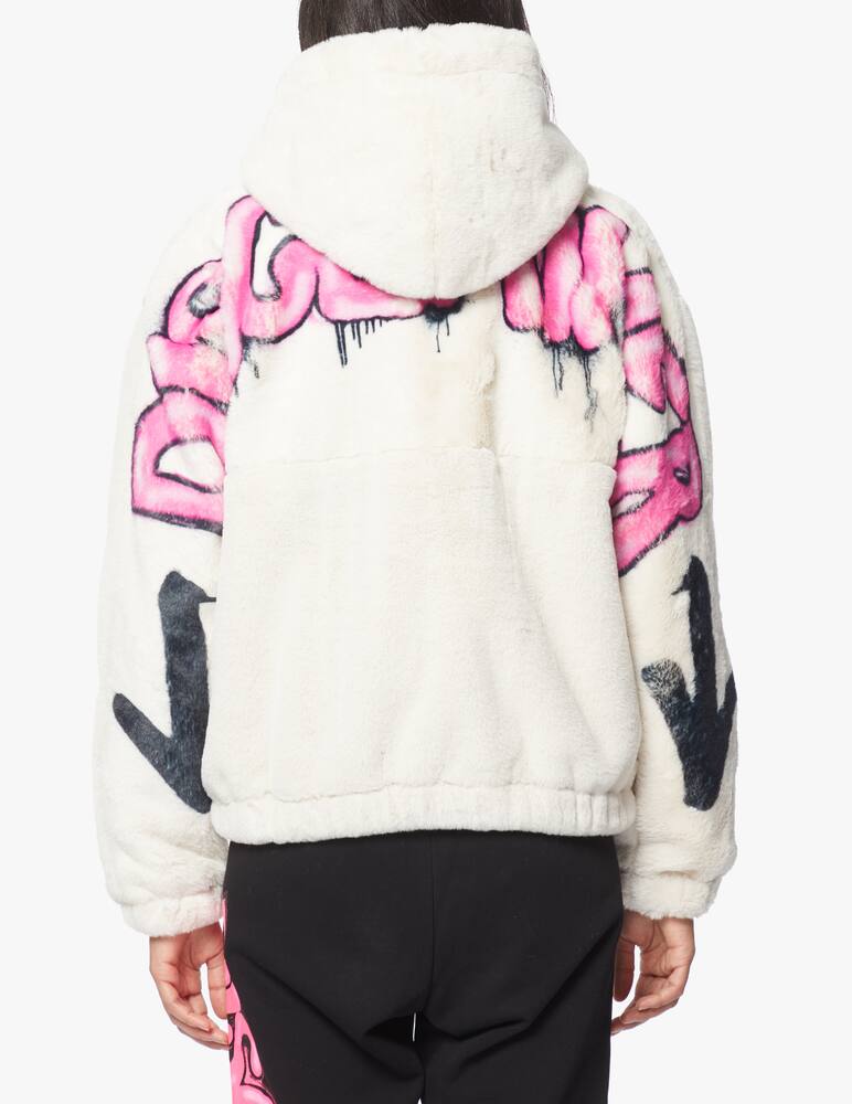 rinascente Disclaimer Giacca teddy con scritta