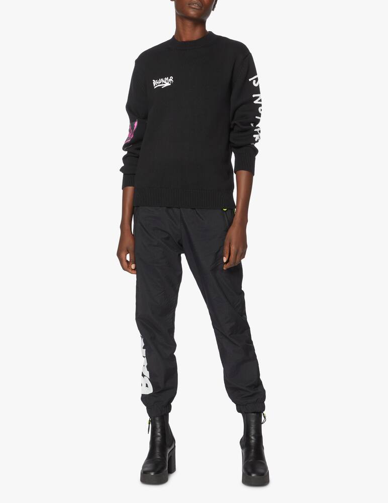 rinascente Disclaimer Magliette a manica lunga crop girocollo in cotone