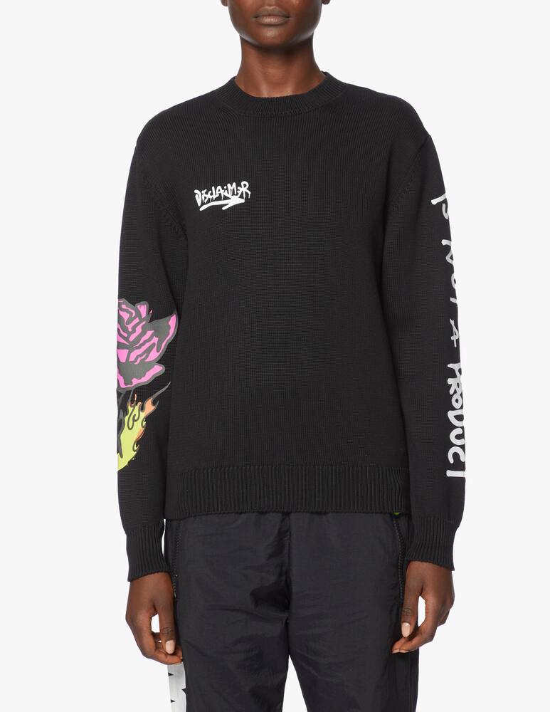 rinascente Disclaimer Magliette a manica lunga crop girocollo in cotone