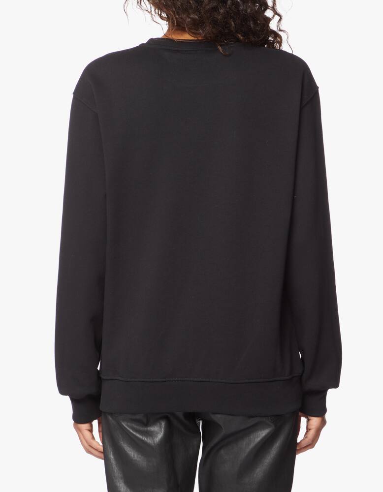 rinascente Disclaimer Felpa girocollo in cotone con scritta metallica