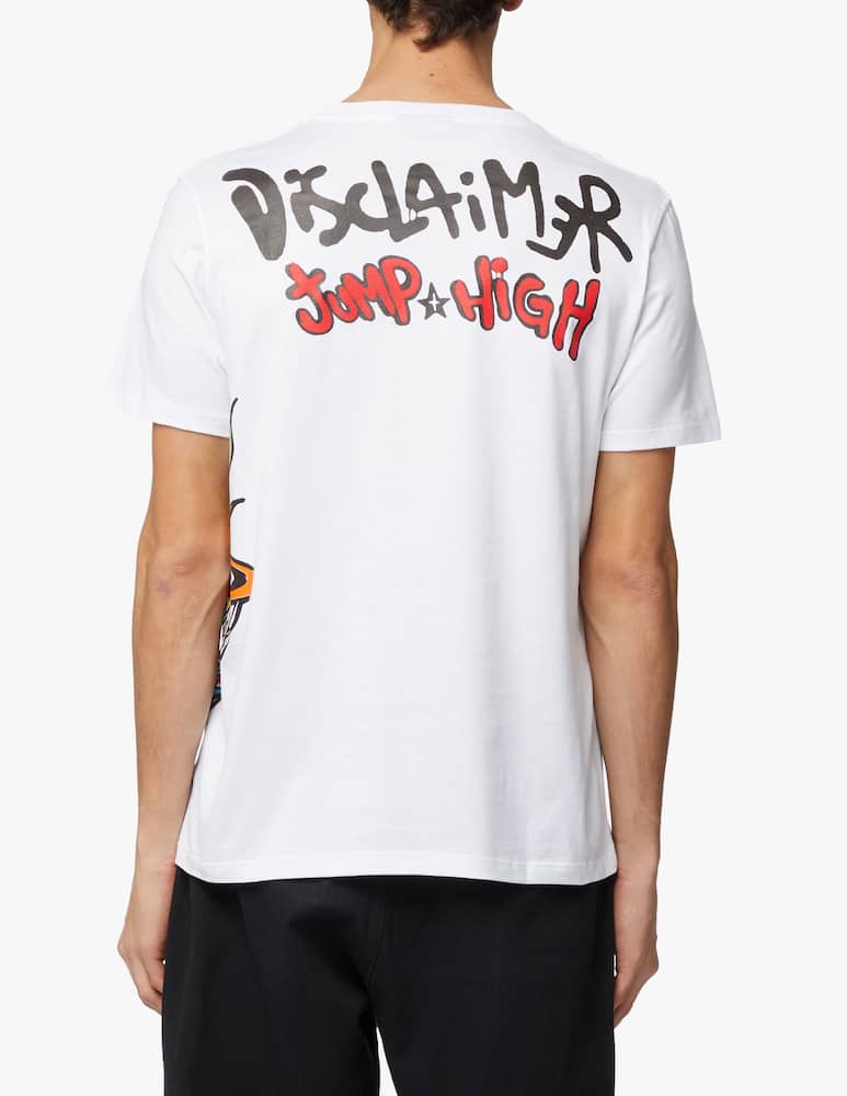 rinascente Disclaimer Maglietta girocollo basket fire - bianco