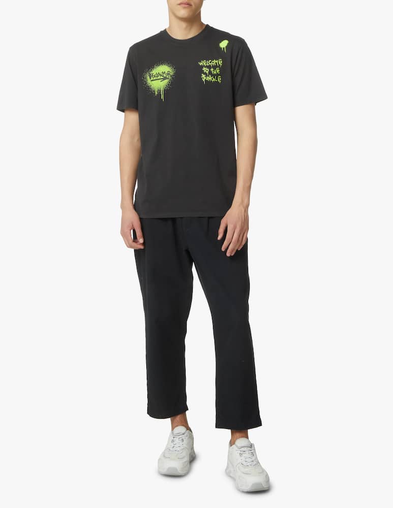 rinascente Disclaimer Back jungle t-shirt - black