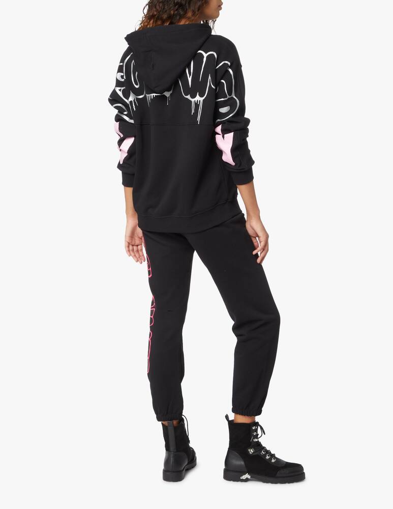 rinascente Disclaimer Felpa con cappuccio over in cotone - nero