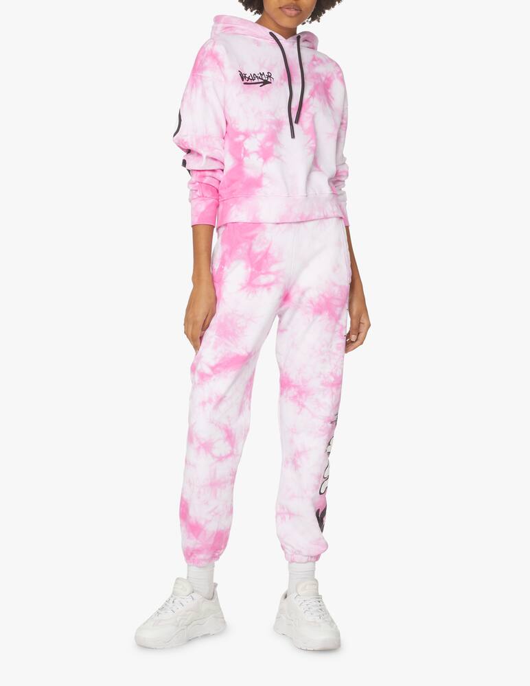 rinascente Disclaimer Crop hoodie in cotton - pink