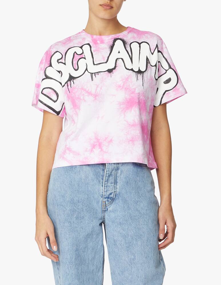 Disclaimer Cotton t-shirt - pink - picture 1 Disclaimer Cotton t-shirt - pink - picture 1