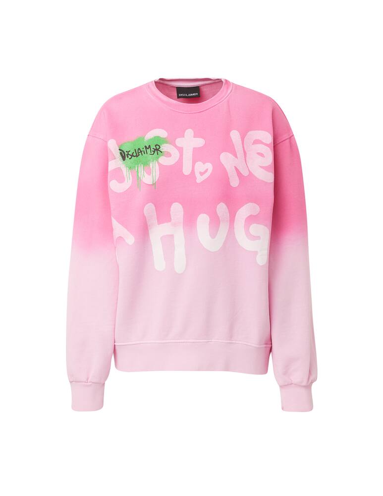 rinascente Disclaimer Cotton crewneck sweatshirt - pink