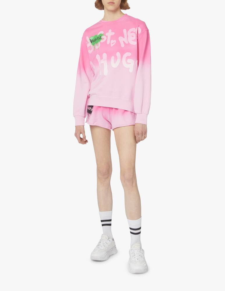 rinascente Disclaimer Cotton crewneck sweatshirt - pink