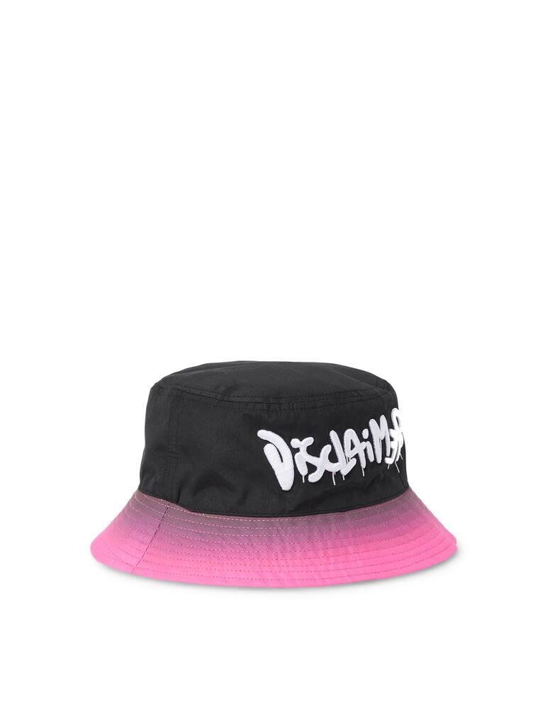 rinascente Disclaimer Cotton bucket hat - black