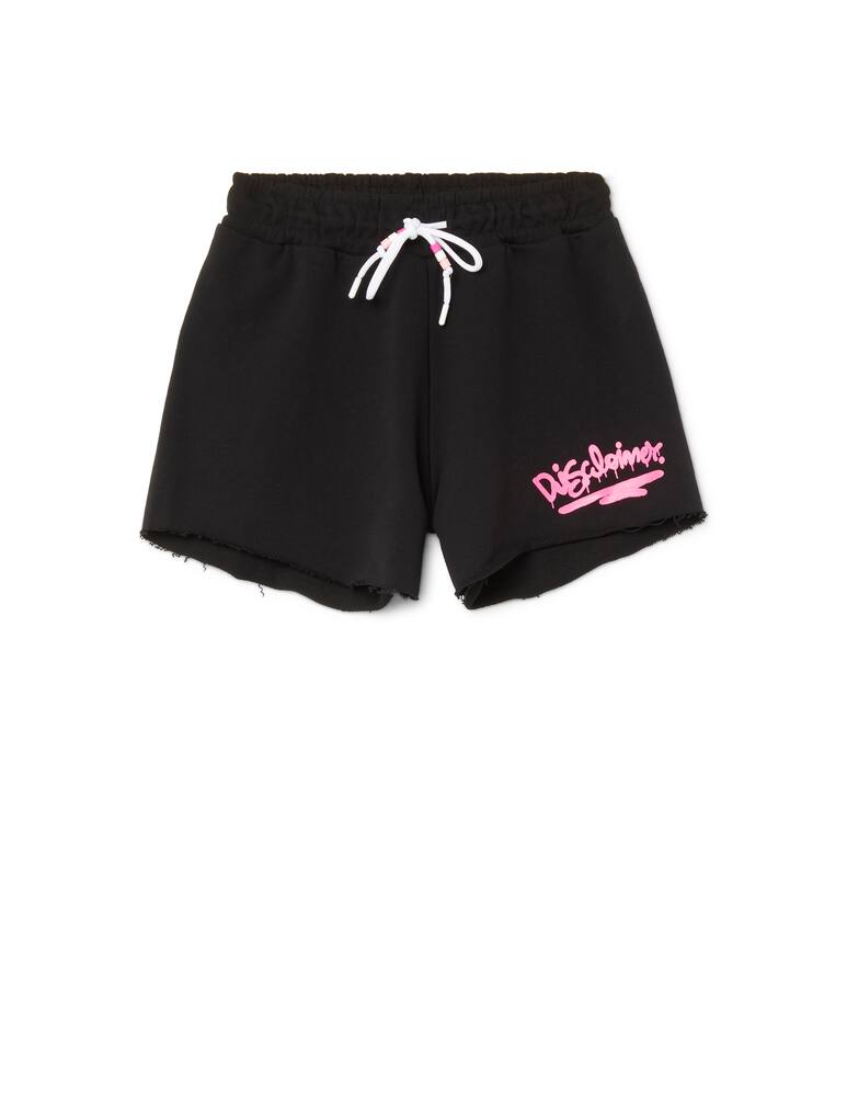 rinascente Disclaimer Cotton shorts - black