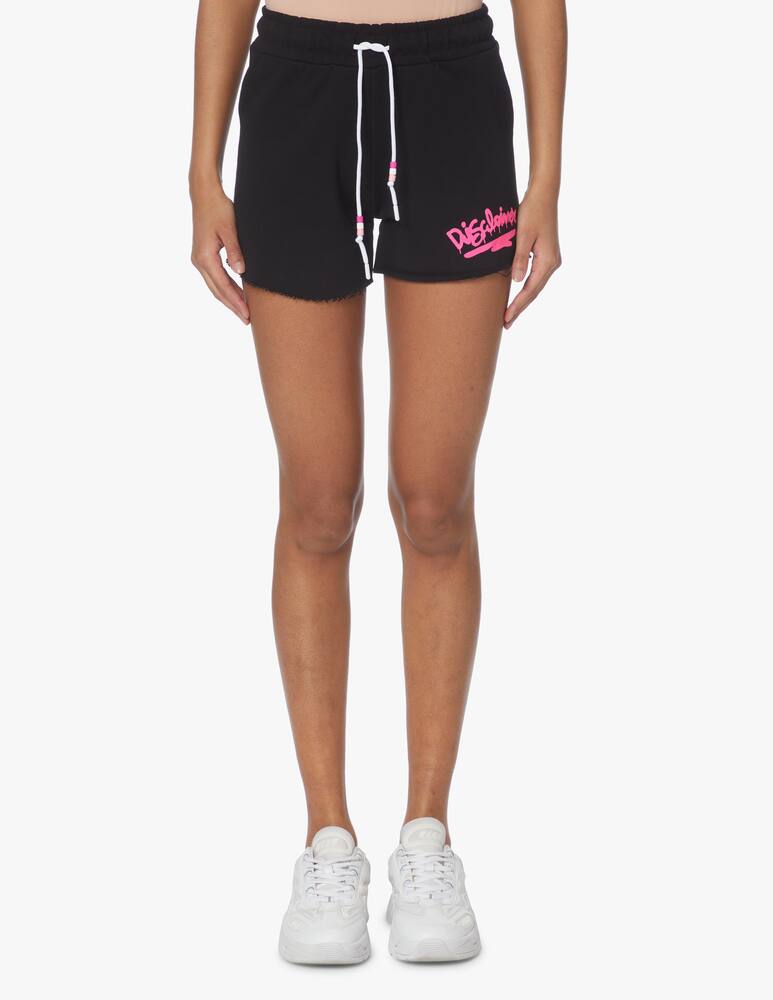 rinascente Disclaimer Cotton shorts - black