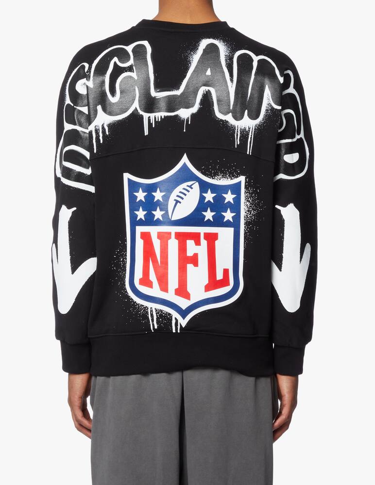 rinascente Disclaimer Felpa girocollo nfl + disclaimer back - nero