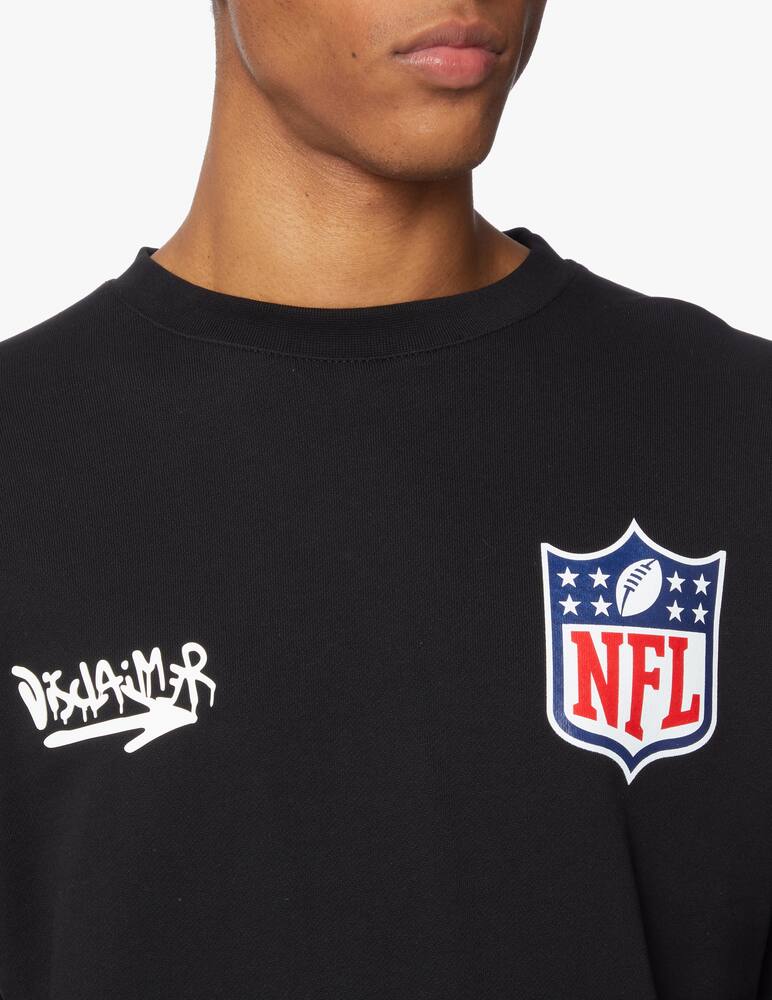 rinascente Disclaimer Felpa girocollo nfl + disclaimer back - nero