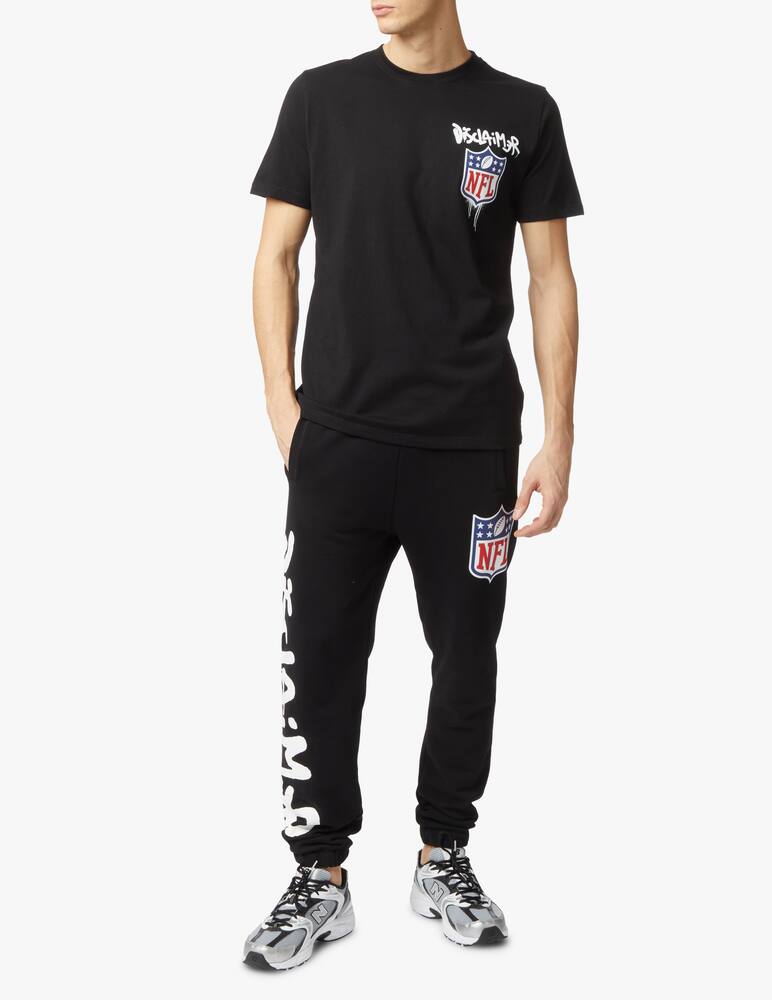 rinascente Disclaimer Maglietta girocollo nfl logo petto - nero