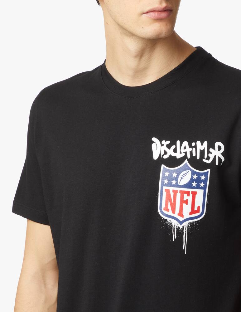 rinascente Disclaimer Maglietta girocollo nfl logo petto - nero