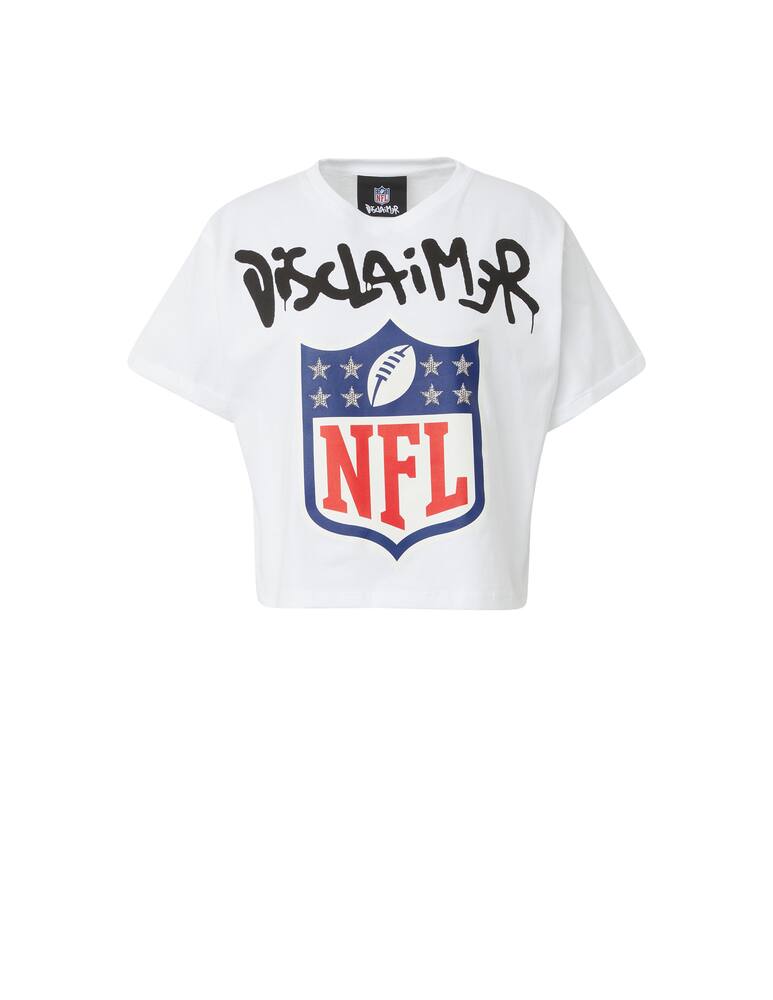 Disclaimer Maglia corta in cotone - bianco - immagine 5 Disclaimer Maglia corta in cotone - bianco - immagine 5