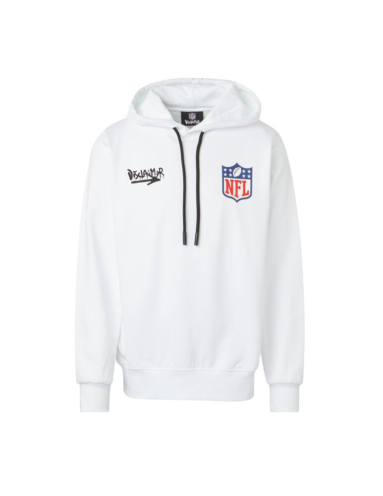 rinascente Disclaimer Felpa con cappuccio nfl back - bianco
