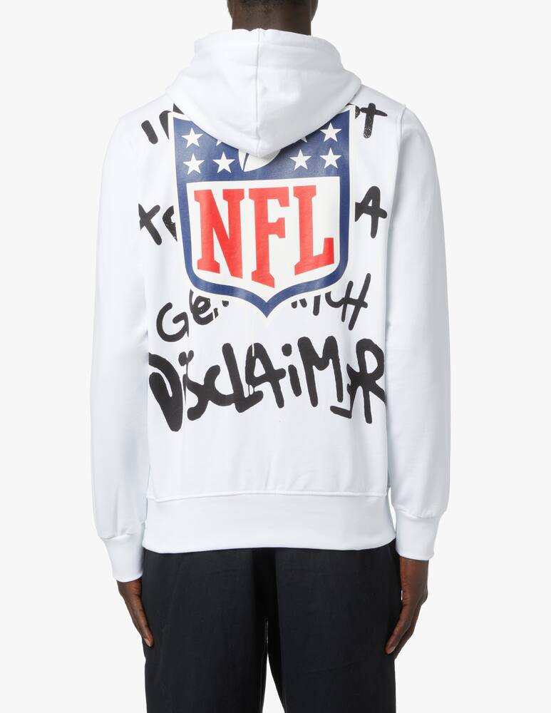 rinascente Disclaimer Felpa con cappuccio nfl back - bianco