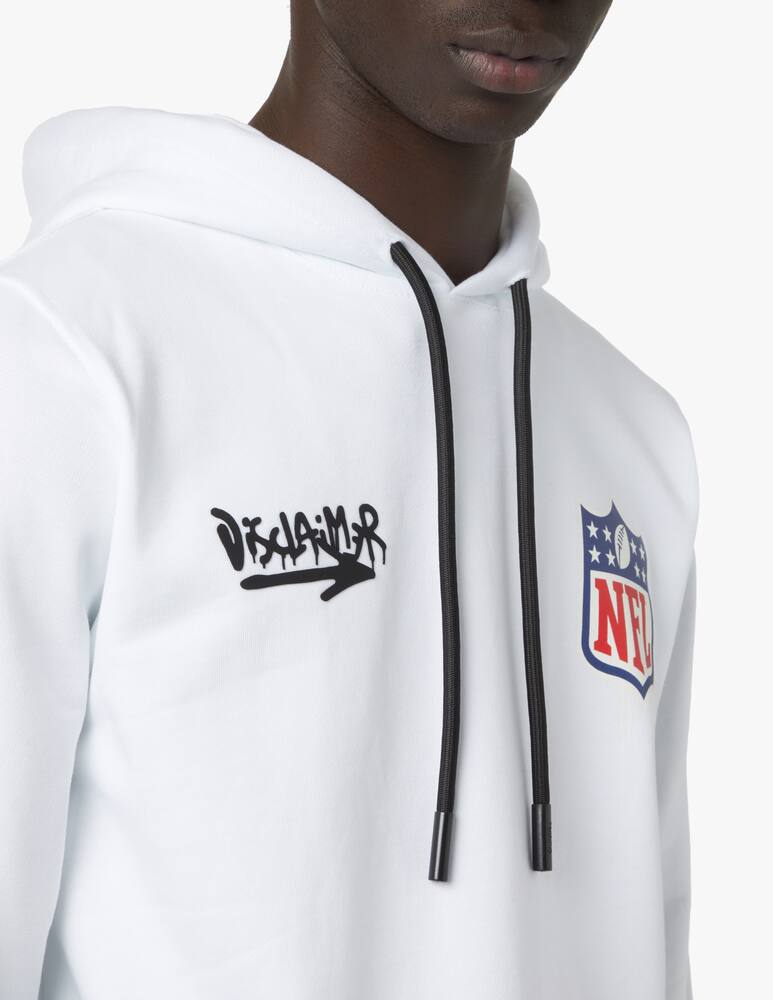 rinascente Disclaimer Felpa con cappuccio nfl back - bianco