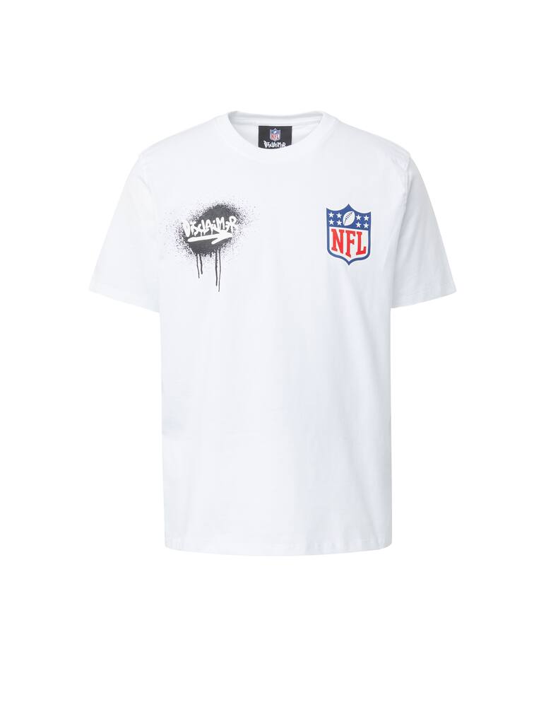 rinascente Disclaimer Maglietta girocollo nfl big back - bianco
