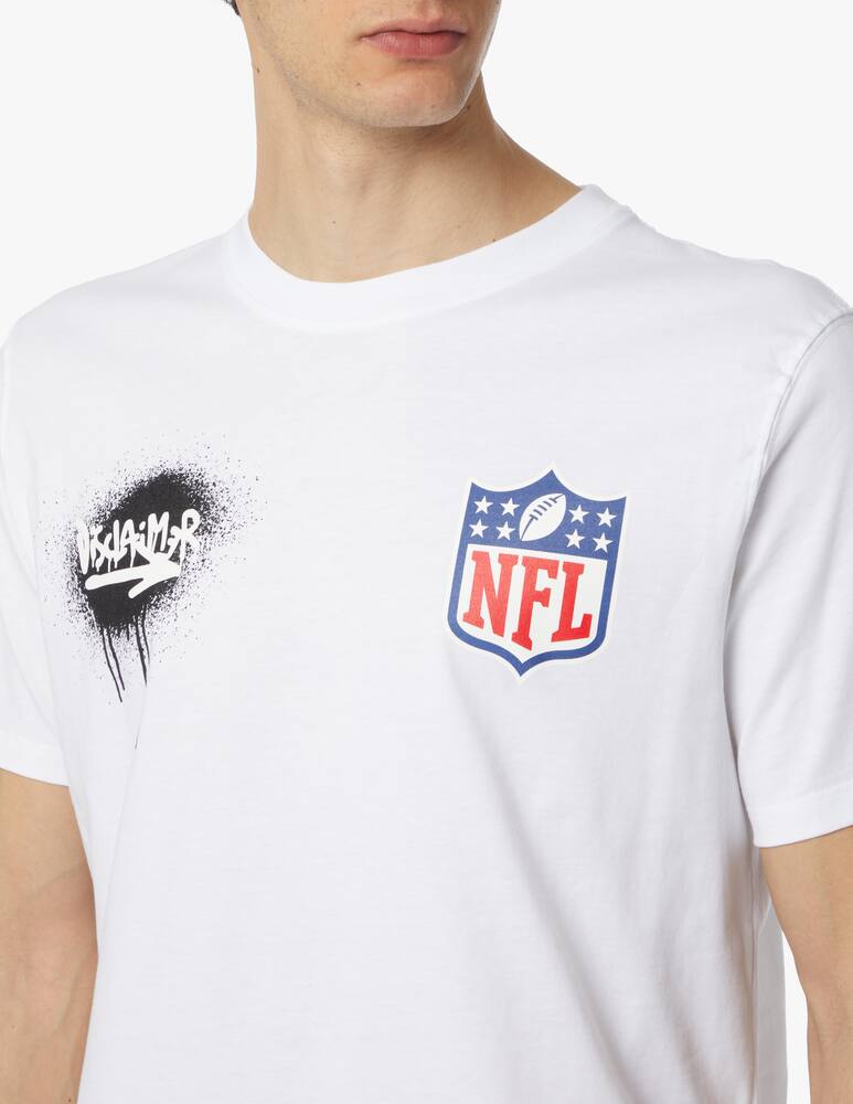 rinascente Disclaimer Maglietta girocollo nfl big back - bianco