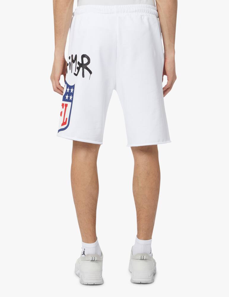 rinascente Disclaimer Pantaloni corti felpa logo nfl - bianco