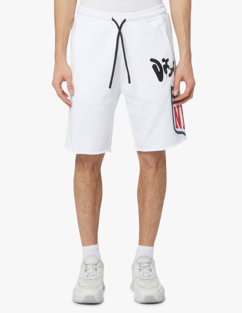 rinascente Disclaimer Pantaloni corti felpa logo nfl - bianco