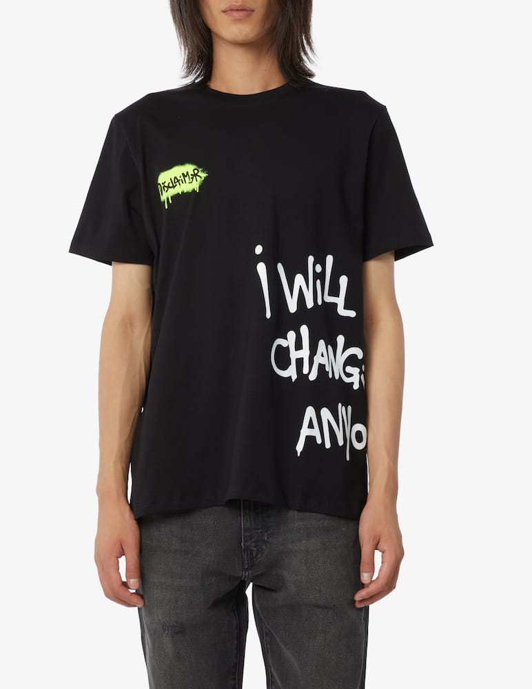 rinascente Disclaimer Maglietta con logo - Nero