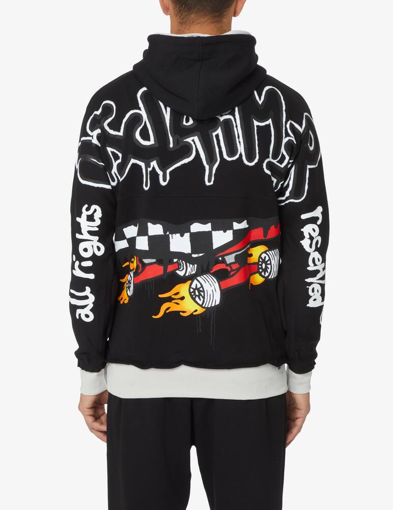 rinascente Disclaimer Logo skate hoodie - Black