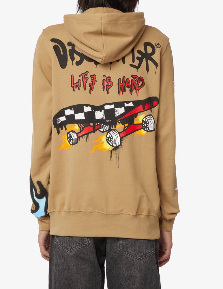 rinascente Disclaimer Felpa skate con cappuccio - Oliva