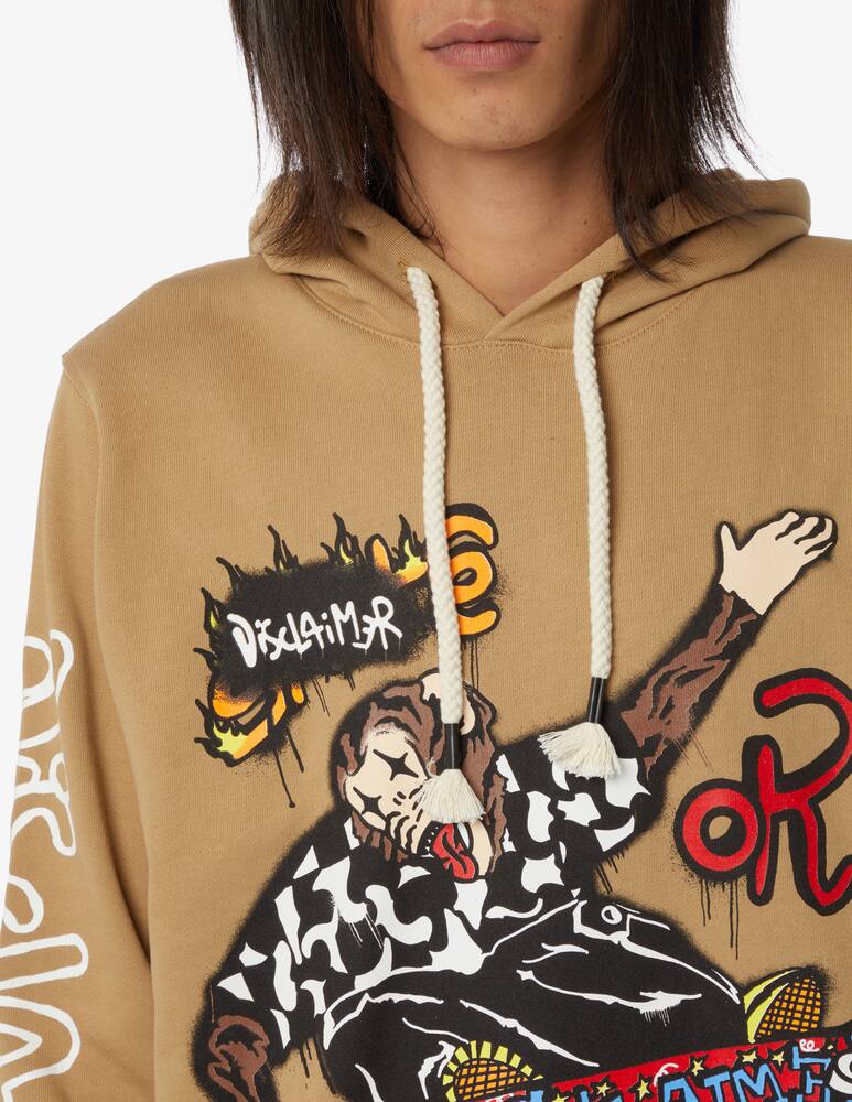 rinascente Disclaimer Felpa skate con cappuccio - Oliva