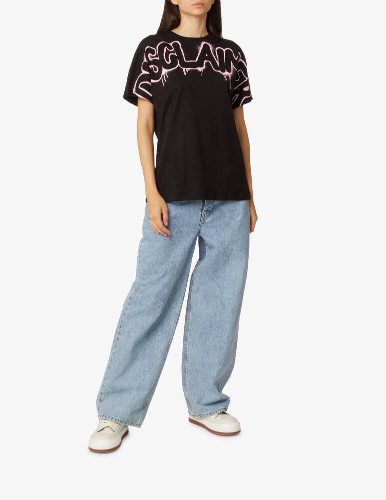 rinascente Disclaimer Basic logo cotton t-shirt - Black