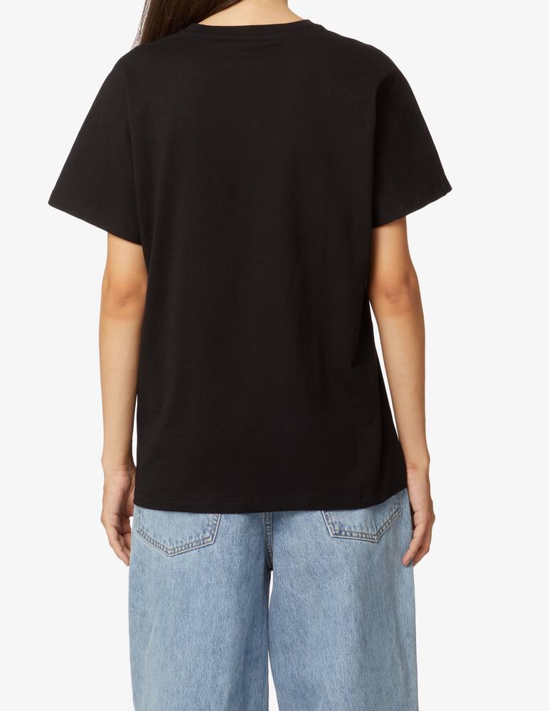 rinascente Disclaimer Basic logo cotton t-shirt - Black