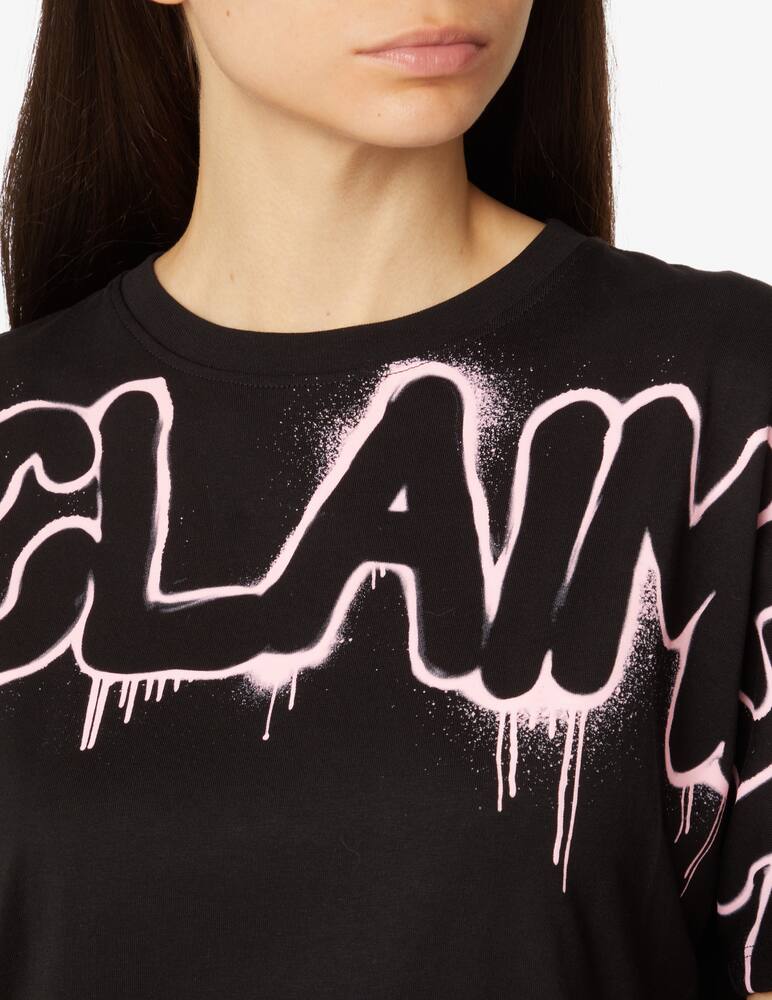 rinascente Disclaimer Basic logo cotton t-shirt - Black