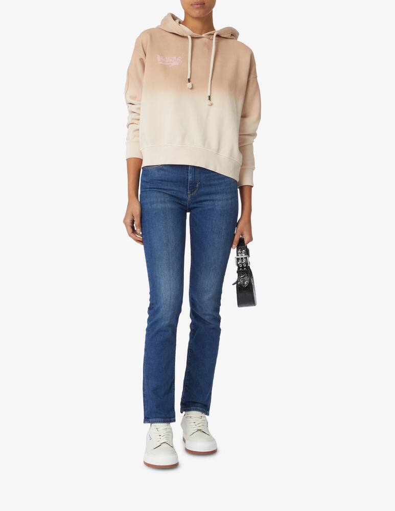 rinascente Disclaimer Cotton shaded hoodie - Beige