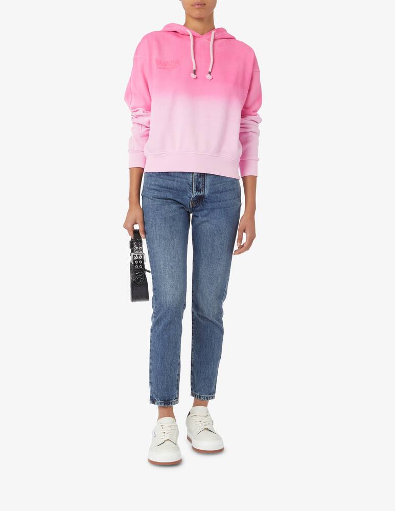 rinascente Disclaimer Felpa in cotone con cappuccio sfumata - Rosa