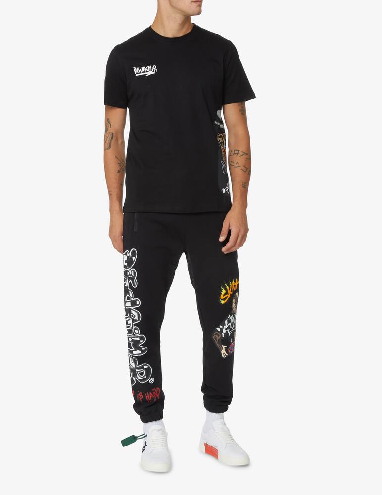 rinascente Disclaimer Maglietta in cotone - Nero