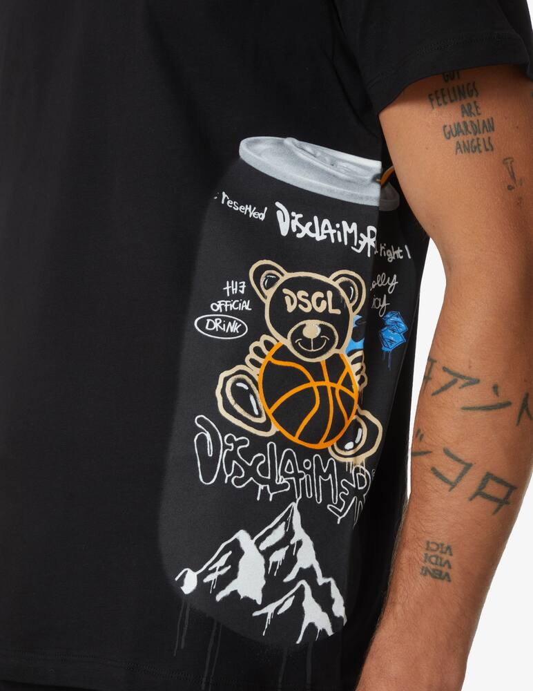 rinascente Disclaimer Maglietta in cotone - Nero