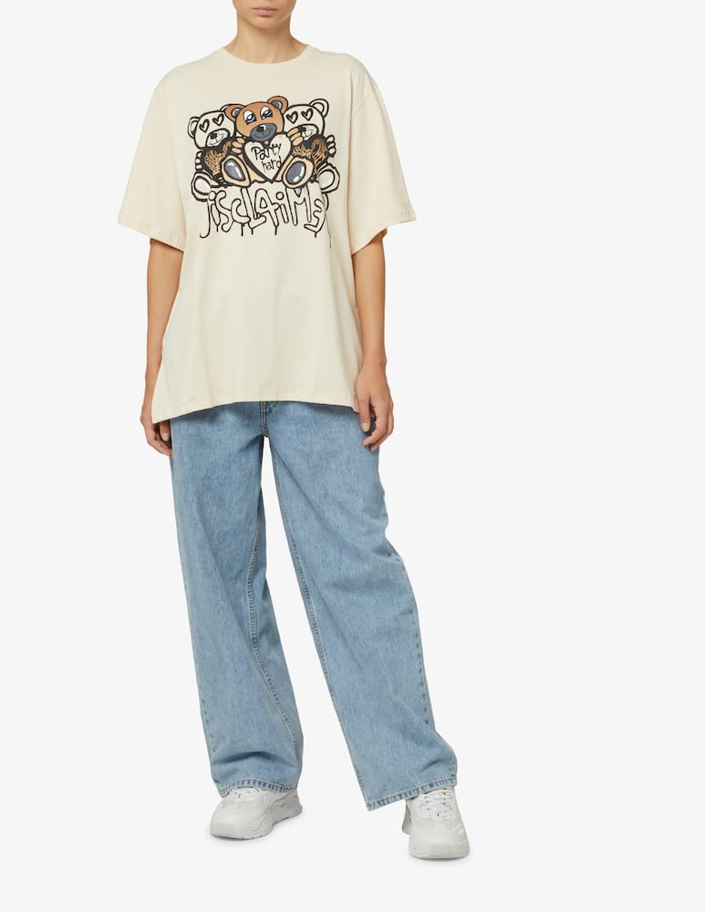 rinascente Disclaimer Cotton t-shirt with teddy bears - White