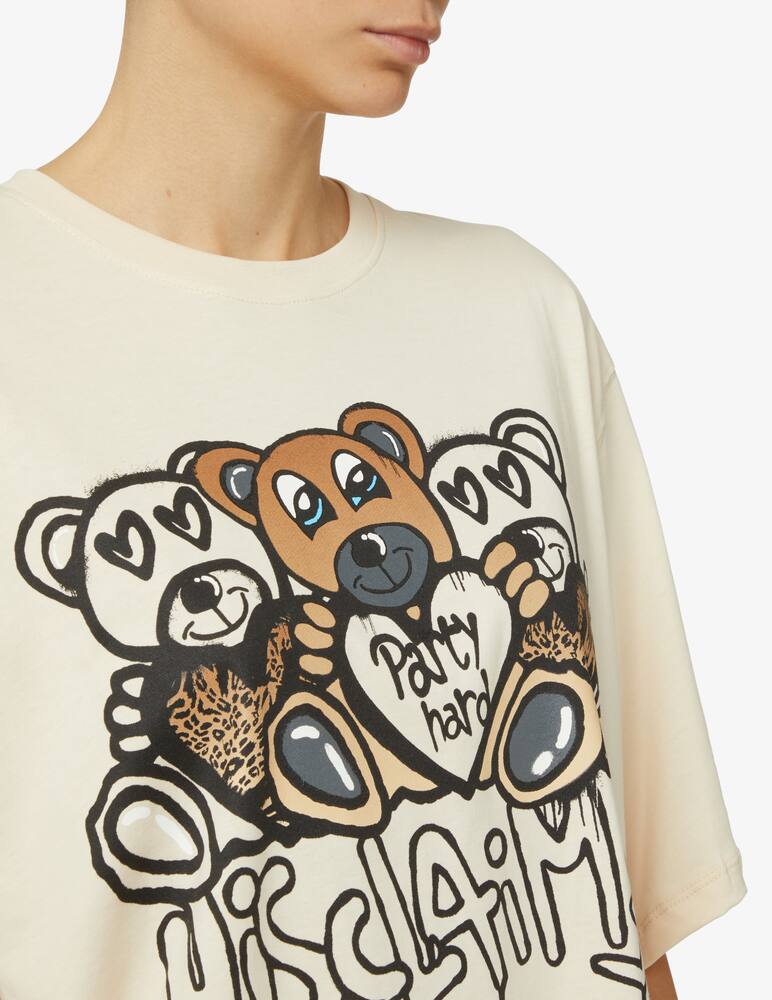 rinascente Disclaimer Cotton t-shirt with teddy bears - White