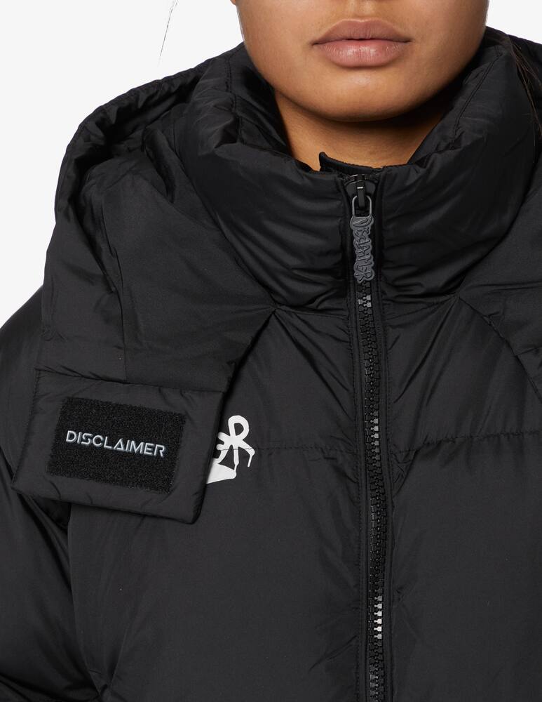 rinascente Disclaimer Basic crop padded jacket with hood - Black