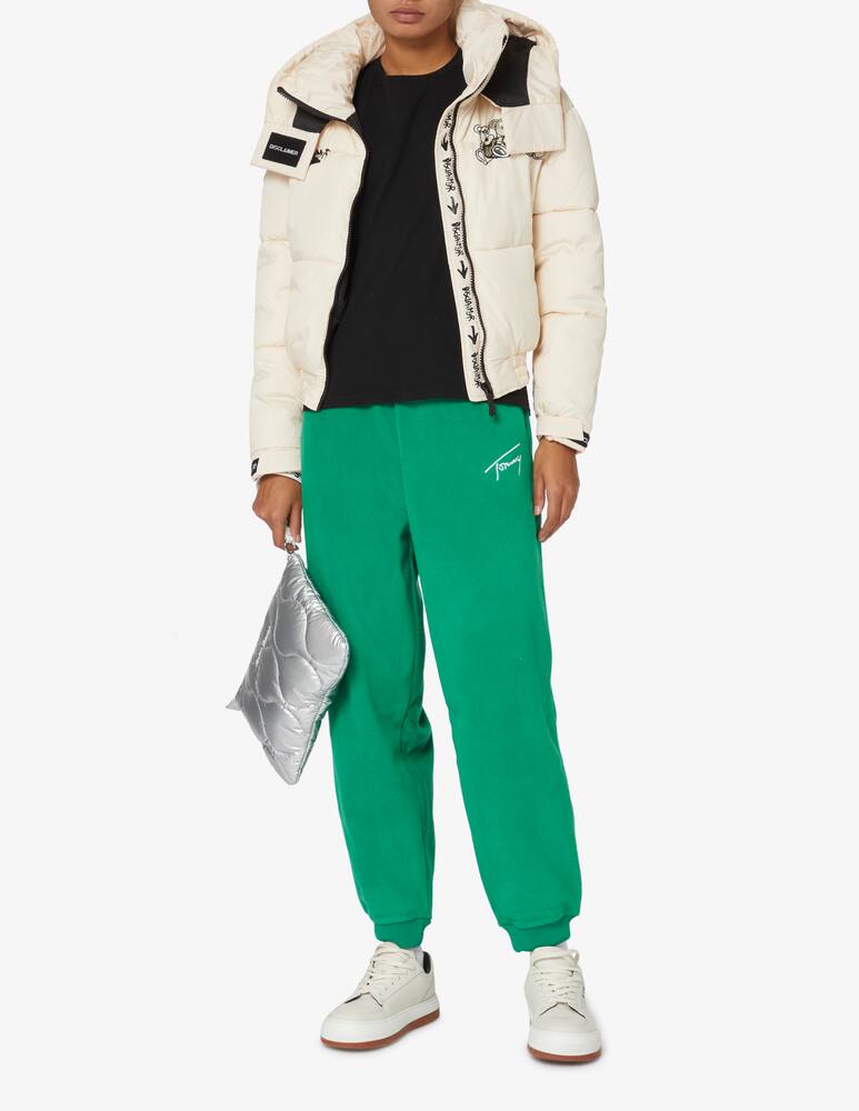 rinascente Disclaimer Orsetti crop padded jacket with hood - White