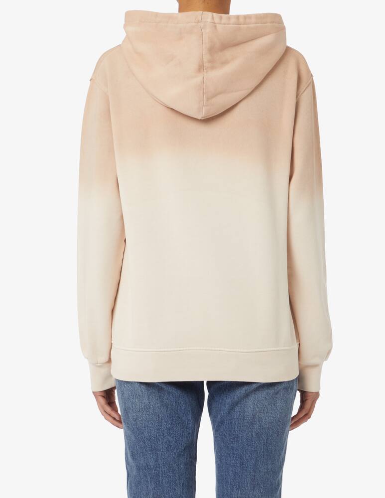 rinascente Disclaimer Cotton hoodie shaded with studs - Beige