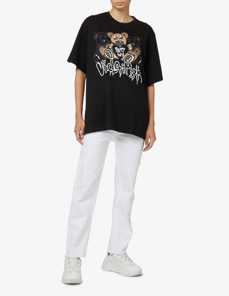 rinascente Disclaimer Cotton t-shirt with teddy bears - Black