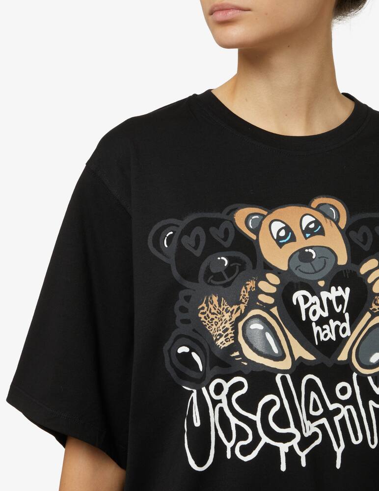 rinascente Disclaimer Cotton t-shirt with teddy bears - Black