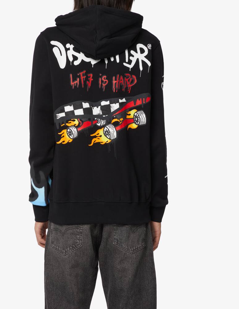 rinascente Disclaimer Skate hoodie - Black
